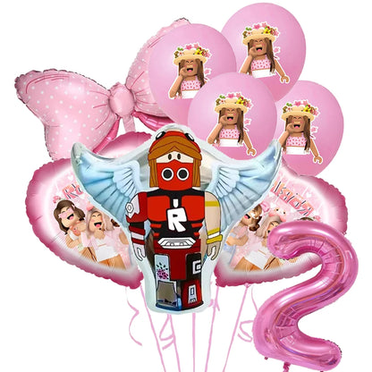 Roblox Birthday Number Balloon Set (32”)