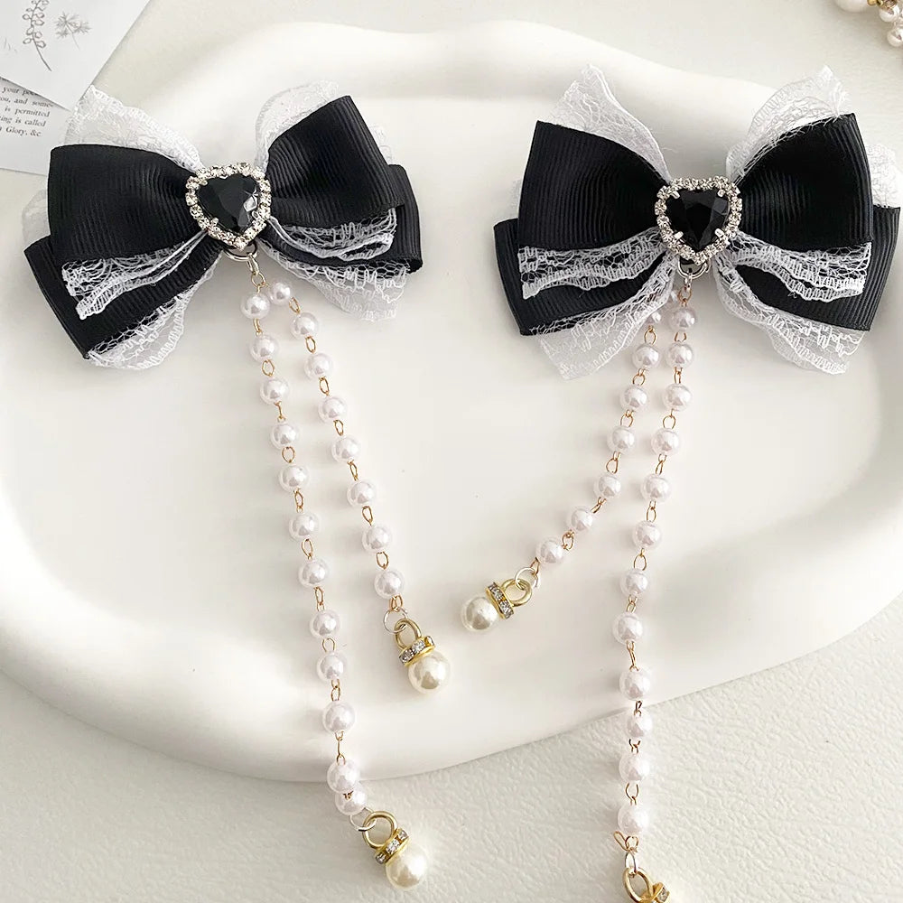 Lolita Hair Bow Clip Set.
