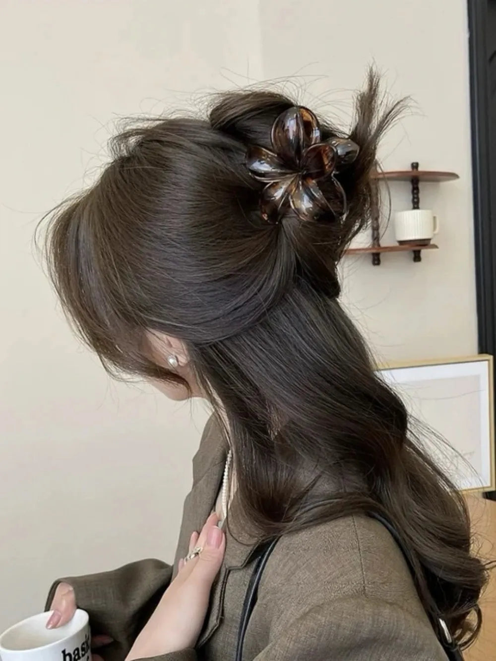 Leopard Flower Hair Clips.