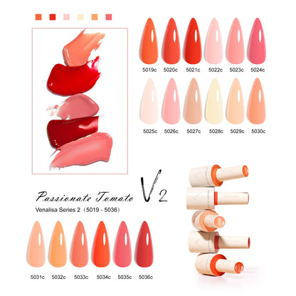 Venalisa VIP5 Nail Gel Polish HEMA/TPO FREE Full Coverage Beautiful Semi Permanent Soak Off UV LED Gel Nail Polish Gel Lacquer