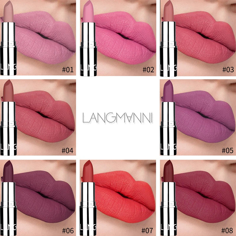 Woman Hydrating Lipstick Not Fade Velvet Air Moisture Smooth Lip Color Lipstick for Daily Lip Makeup