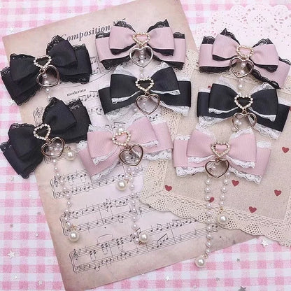 Lolita Hair Bow Clip Set.