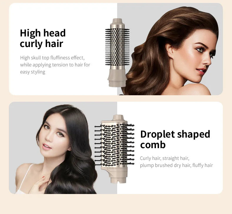 9 in 1 Hair Dryer Hot Comb Set Professional Curling Iron Hair Straightener Styling Tool For Professional Hair Dryer Household