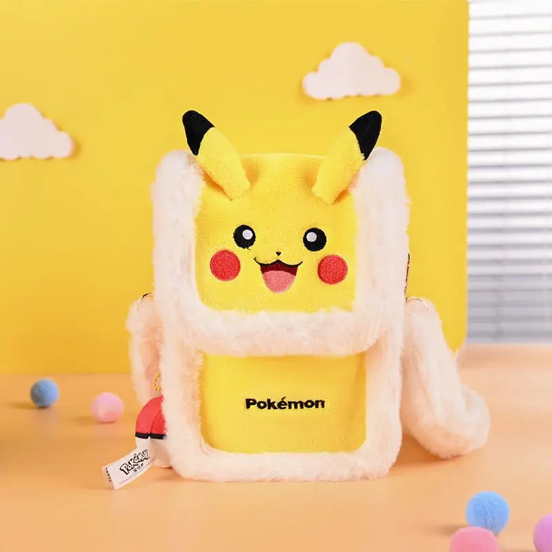 Pokemon Pikachu Plush Handbag Cute Crossbody Backpack Clefairy Storage Gift Bag Stuffed Doll Style Portable Daily Use