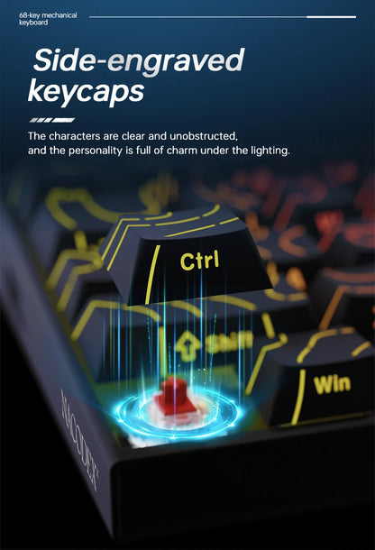 AJAZZ NK68 Wired Keyboard.