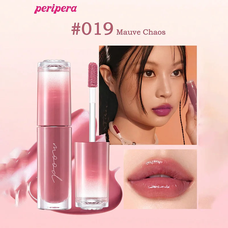 K-Beauty Glass Lip Gloss Tint,Watery Shine, 16H Moisture, Non-Sticky & Mask Friendly,Natural Plump Look
