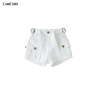 Hip Hop Girls K-pop Elegant Crop Top Shorts Street Dance Cargo Pants Kids Streetwear Child Jazz Costumes Girl Group Clothes Sets