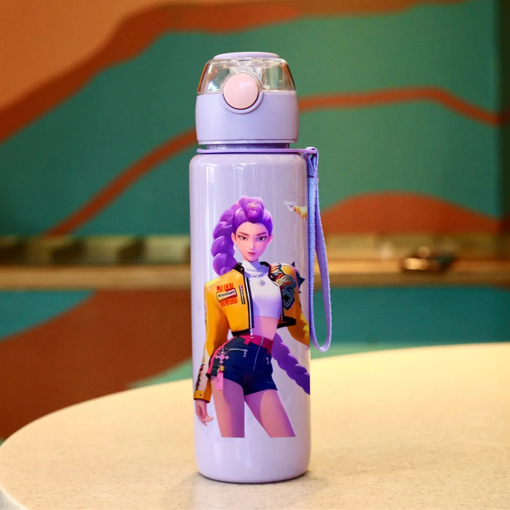 Kids' K-Pop Demon Hunters "Solo Star" Water Bottle: 3D Printed Large Capacity Sports Bottle