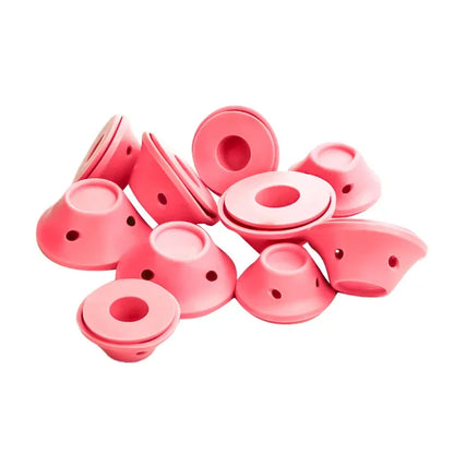 10/20pcs Soft Rubber Hair Curlers Silicone Heatless Hair Rollers Clips No Hurt Hair Rollers Hairdressing DIY Hair Styling Tools