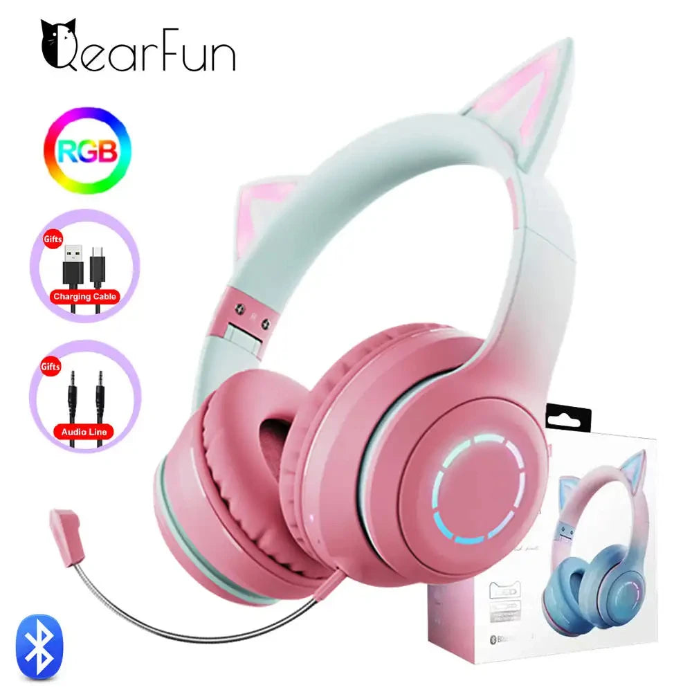 Pink Cat Headphones