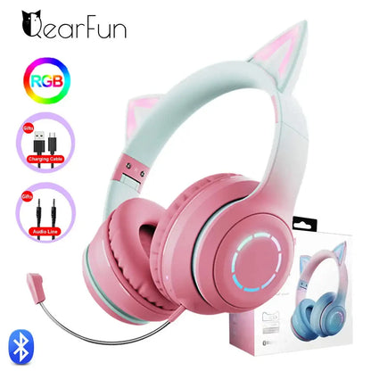 Pink Cat Headphones