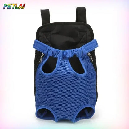 Pet Outdoor Backpack Dog carriers backpack on the chest Portable breathable folding backpack with mesh dog walking chest bag