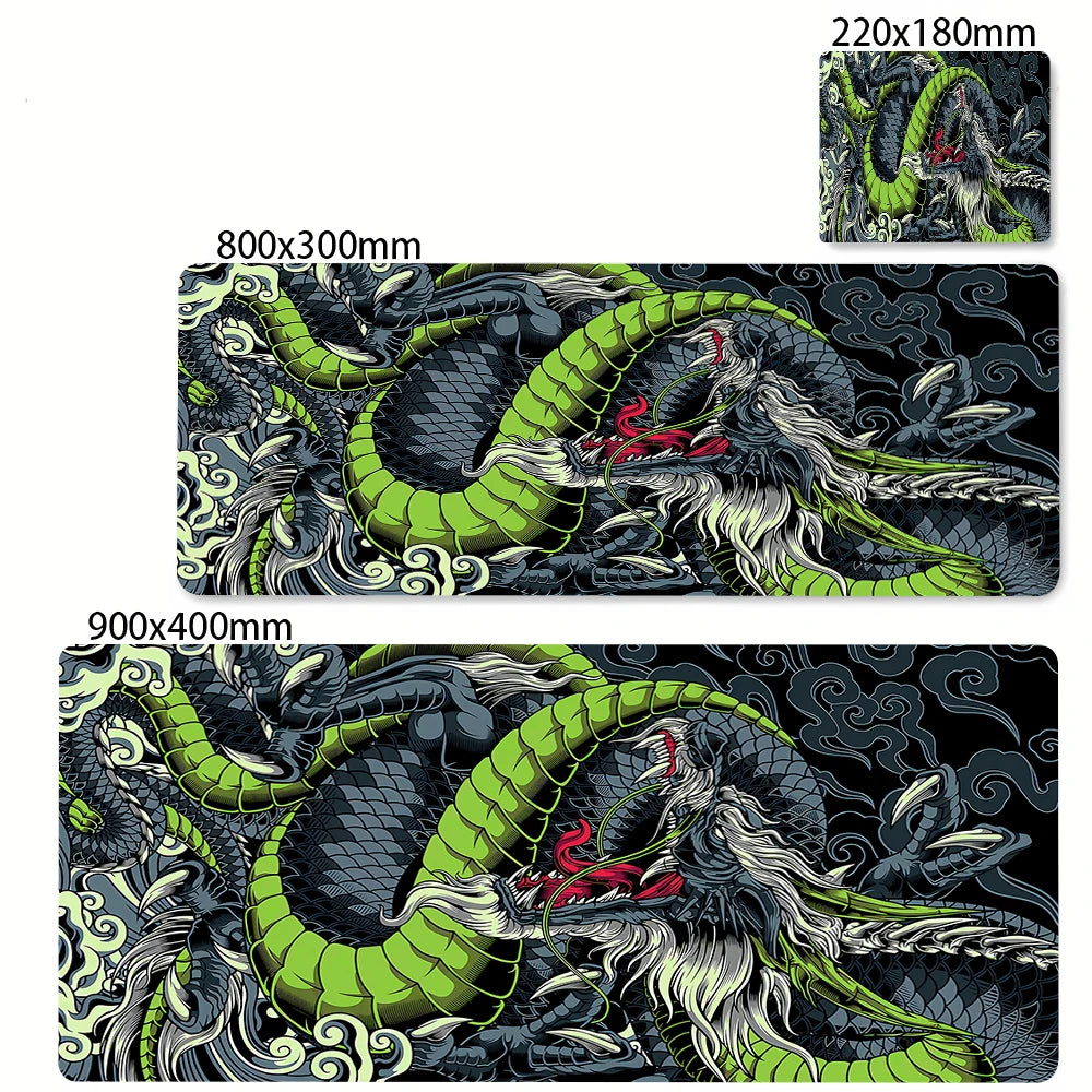 Black and White Dragon Mouse Pad Large Gaming Mousepads Computer Mousepad Mouse Mat 90x40cm Desk Pads For PC Keyboard Mats Table