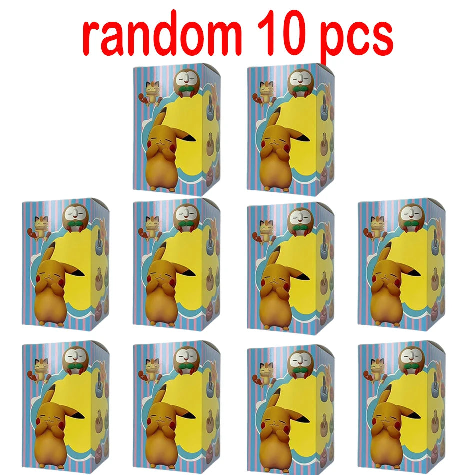 Anime Pok é mon blind box Model Figure 1-12 pcs Pikachu sleep Series Interior Hand Sleeping Position Toys Gift for sfriends