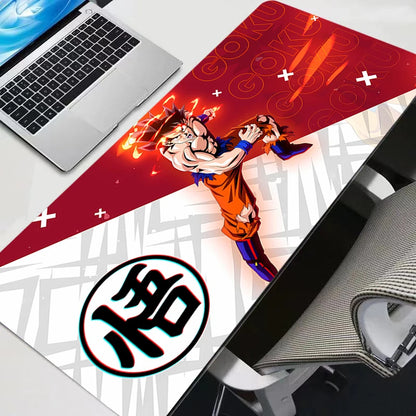 Large Gaming Keyboard Rug Laptop Japan Cool Anime Mouse Pad XXL Black DBZ Dragon Ball Desk Mat PC Gamer Carpet computer Mousepad