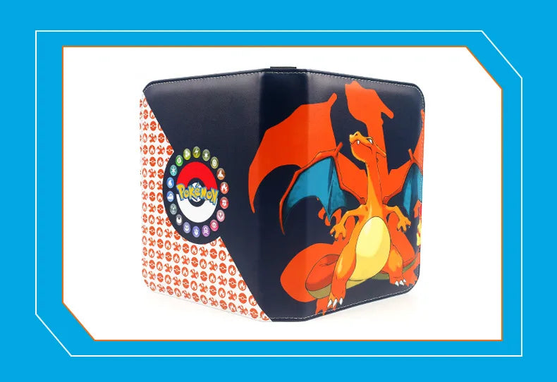 Pokemon Card Anime Figure Card Storage Bag Photo Album Collect Album Loose Leaf Pu Zipper Game King Fans Pikachu Card Pack Toys