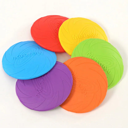 6PCS Interactive Dog Flying Disc Toys Bite-Resistant Waterproof Dog Toys Dog Stuff Dog Accessories for Outdoor Training Play