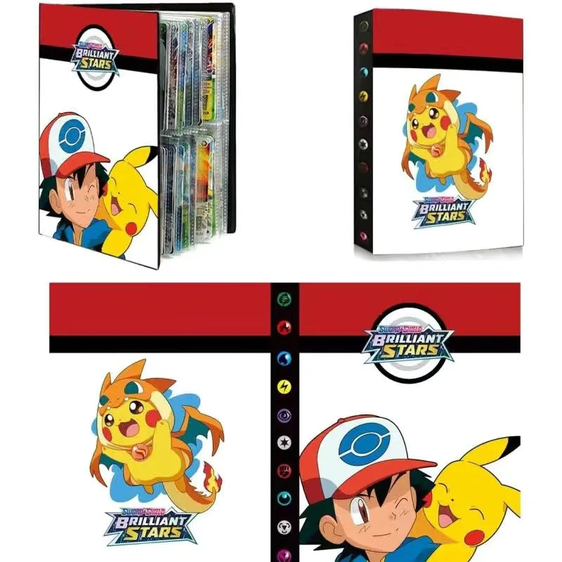 Pokemon Transparent Card Binder Album 4 Pocket 9 Pocket