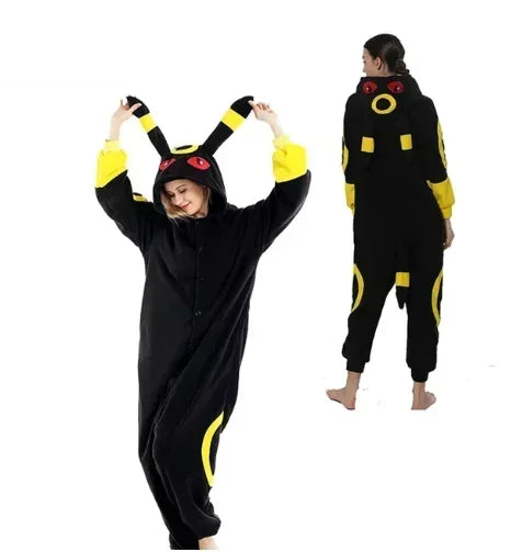TAKARA TOMY Pokemon Kigurumi Onesie Snorlax Eevee Squirtle Gengar Pijama Cosplay Costume Halloween Adult Anime Umbreon Pajamas