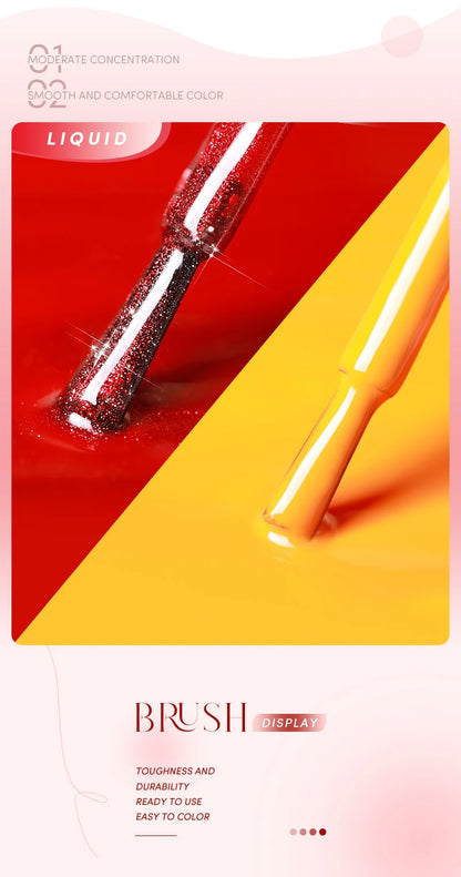 AS 18pcs 15ml Nail Gel Polish Set Red Dark Vernis Semi Permanent Nail Art Supplies Manicure UV Gel Nail Varnish Kit With Chart