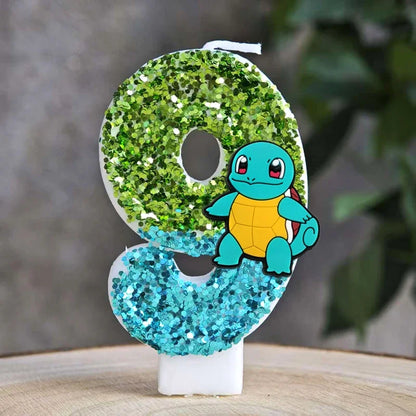 Cute Pokemon Monster Candle Kids Birthday Cake Decoration Cartoon Anime Figure Supplies Party Accessories Christmas Gifts