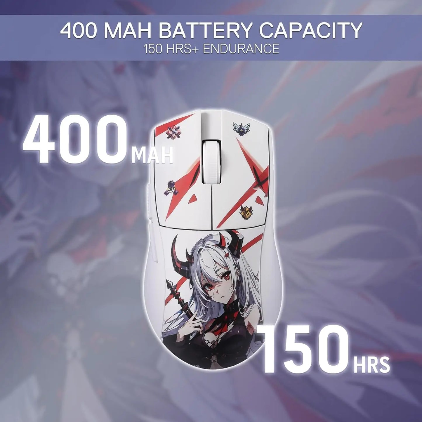 Redragon M916AK PRO 3-Mode Anime 42G Ultra-Light 26K DPI Full Programmable Buttons Gaming Mouse