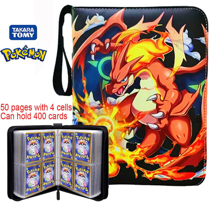 HOT Selling Pokemone Card Album PU Zipper Photo Album Collection Book Anime Figure Album Hobby File Birthday Toy Gifts In Stock
