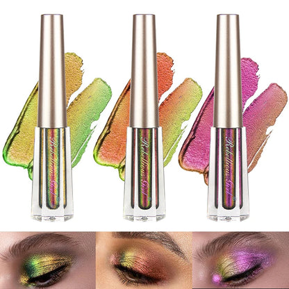 Chameleon EyeshadowsDiamond Glitter Liquid Eyeshadow StickHighly Pigmented Metallic Shimmering Long Lasting Shine All Makeup