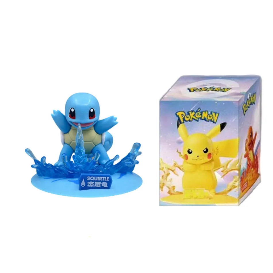 Hot 12 style Pokémon Action Dolls cute Pikachu Blind Box Anime Models Desktop Decorations Pok é mon Toys kids Birthday Gifts
