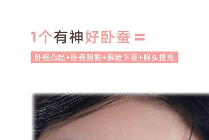 Judydoll 4 Colors Eyeshadow Palette Blush Eyeliner Eye Shadow Highlight Contour Palette Silkworm Plate Face Brighten Makeup