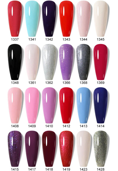 Clou Beaute 10/12/20/24pcs Gel Nail Polish Set Color 15ml White Glass Bottle Nail Art Kit Semi Permanent Gellack Nail Varnish