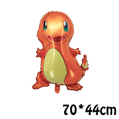Pokemon Set Series Balloon Set Pikachu Charmander Children's Birthday Toy Decoration Aluminum Film Balloon Party Supplies