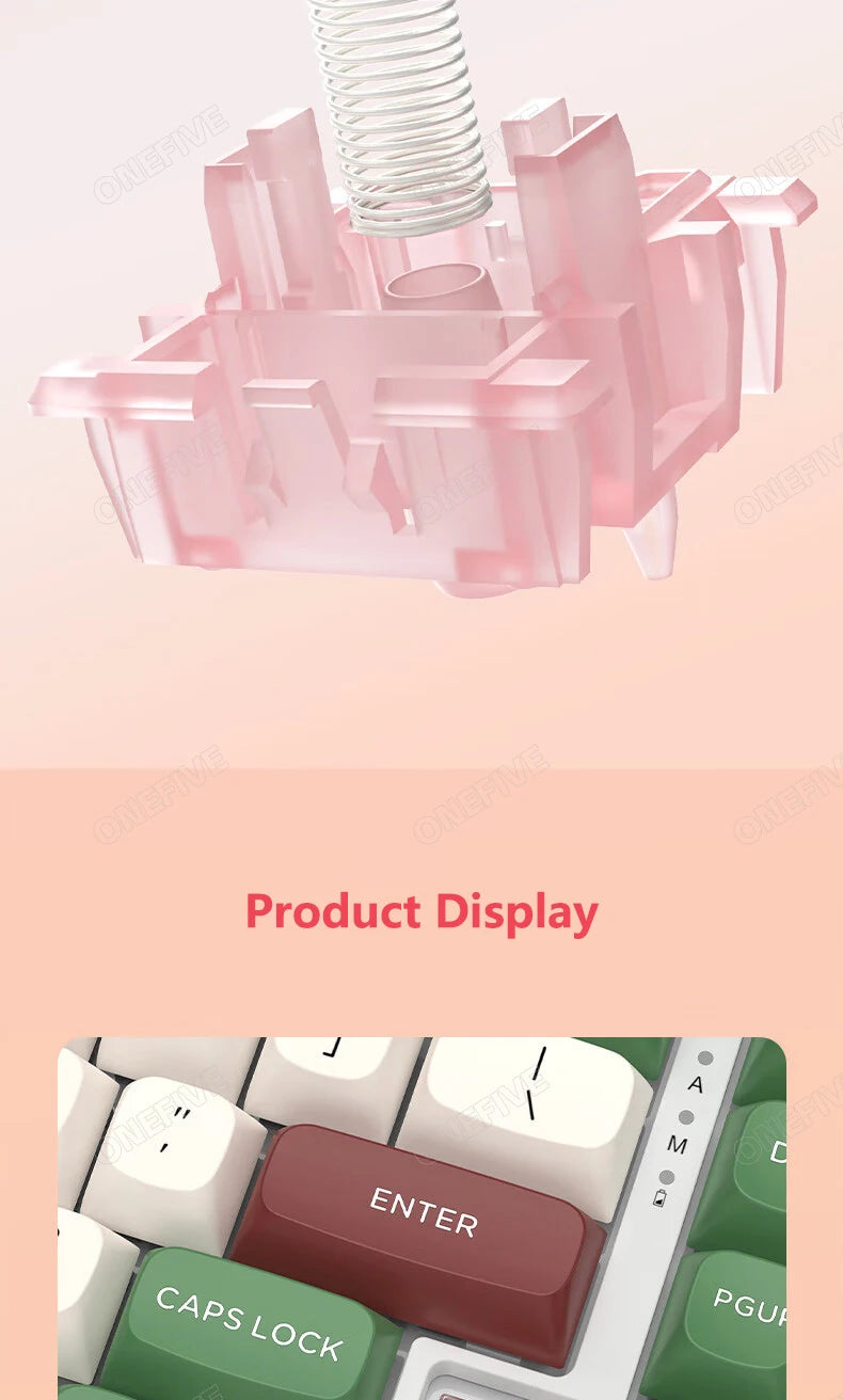Outemu Silent Peach Switches.