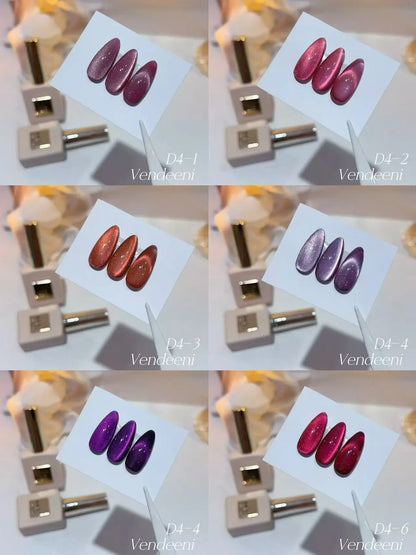 VENDEENI Multicolor 12 colors moonlight cat eye nail gel set Nail Nalon 2025 New hot sale nail art Non-toxic uv gel Wholesale