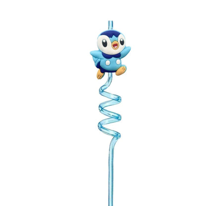 FUNISM Pikachu series cartoon creative spiral straws decorate party reusable colorful straws