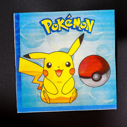 New pokemon birthday party pikachu decoration Balloon Disposable Tableware Tablecloth Straws Cup Plates Baby Shower Supplies Toy