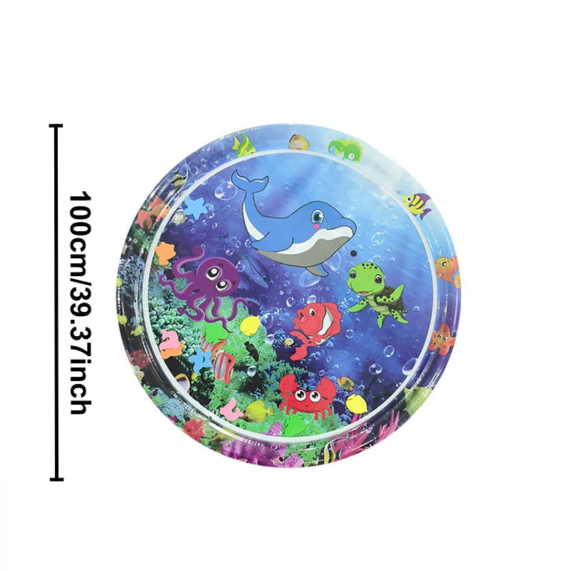 Thickened Large Square Scratch-Resistant Pet Inflatable Water Bed Toy, Pet Interaction Cooling, water spraying, and ice cooling