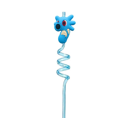 FUNISM Pikachu series cartoon creative spiral straws decorate party reusable colorful straws