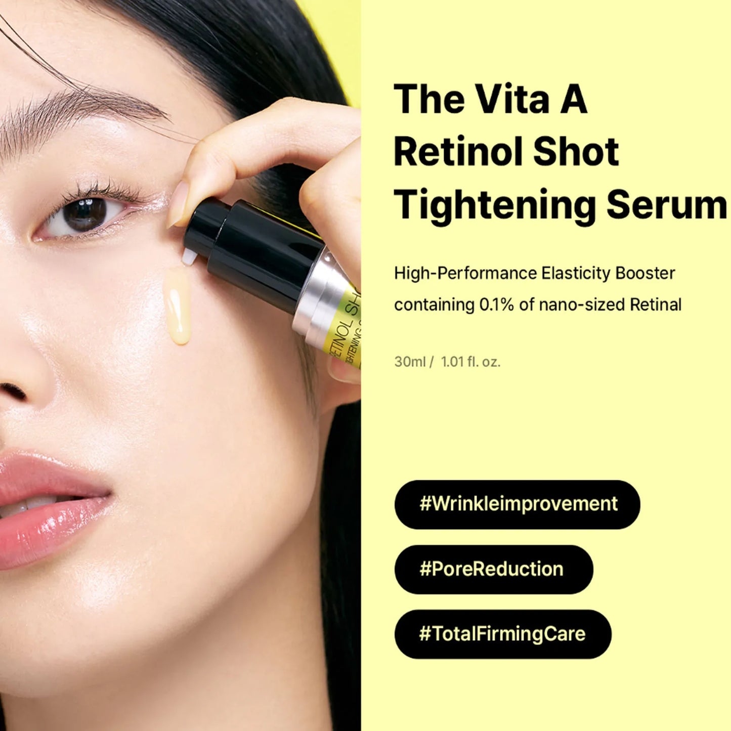 PWYUMAN Nano-Retinol Shot Serum: 30ml Advanced Inner Elasticity Booster