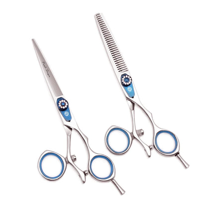 Professional Hairdressing Scissors 5.5" 6" Purple Dragon JP 440C Swivel Thumb Hair Cutting Scissors Barber Thinning Shears Z9019