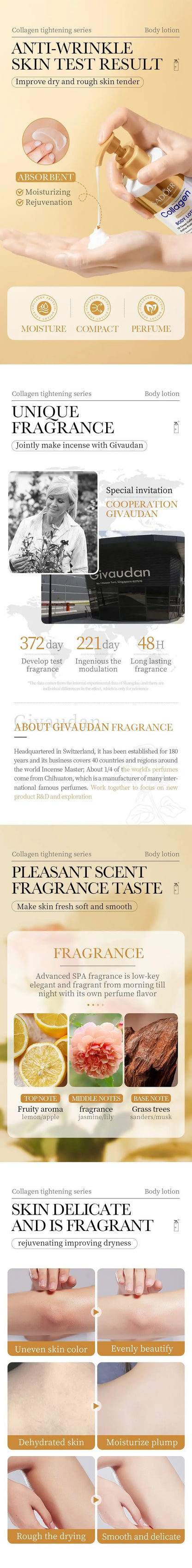 SADOER Collagen Firming Body Lotion: 10 Times Collagen Anti-Aging Hydrator