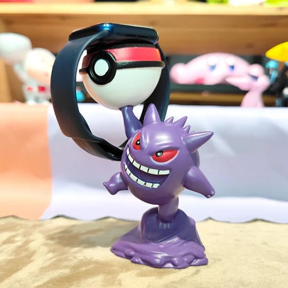 Gengar Pokemon Watch Charger Stand Creative Desktop Decoration Figure Cute Anime Ornament Home Office Desk Decor Collectible Toy