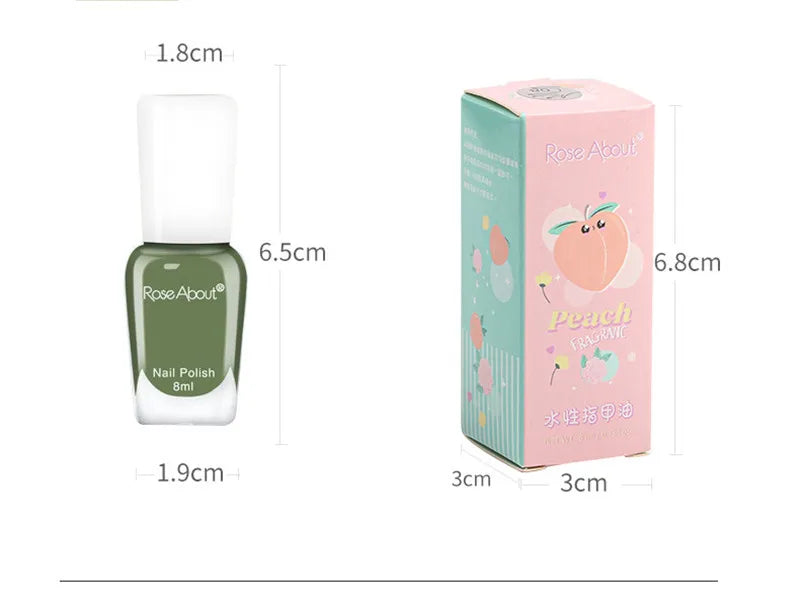 40 Colors Water-Based Nail Polish