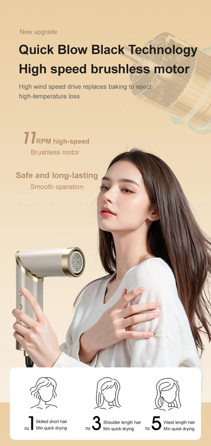 9 in 1 Hair Dryer Hot Comb Set Professional Curling Iron Hair Straightener Styling Tool For Professional Hair Dryer Household
