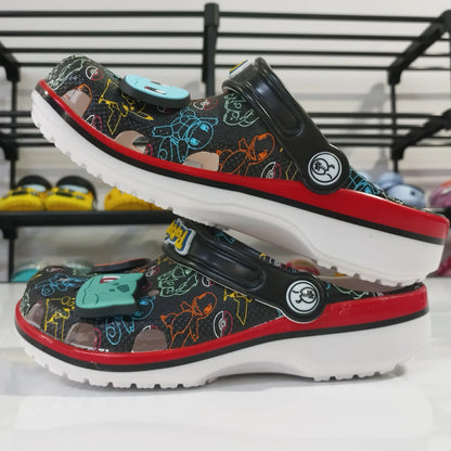 2026 New Pokemoned Hole Sandals Pikachu Squirtle Charmander Slippers Sandals Kawaii Anime Home Beach Shoes Summer Slippers