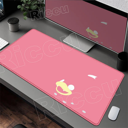 HD 900x400 Rubber Large PC Mousepad Gaming Mouse Pad Accessories Pikachu Slowpoke XXL Desk Keyboard Mat Computer Laptop Mausepad