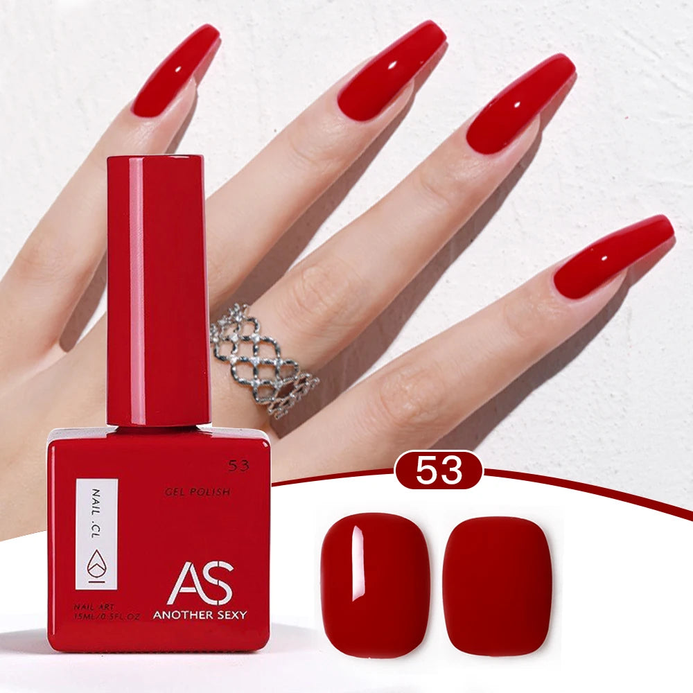 AS 1pc 15ml Bright Yellow Gel Nail Polish Starter Pure Soak Off No Wipe Nail Gel Polish Varnish Suitable For All Seasons