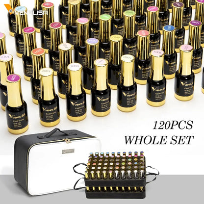 120pcs*12ml VENALISA Gel Varnish Whole Set Nail Salon Used Gel Polish Kits Luxury Color Palette Shining Glitter Starry Soak Off