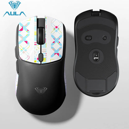 AULA Wireless Gaming Mouse Tri-mode 2.4G/Bluetooth Mouse Rechargeable Ergonomic 12000 DPI Mouse for PC Gaming Accessories SC580X