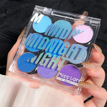 9 Colors Eye Shadow Palette Summer Pearl Matte Fine Shimmer Eyeshadow Powder Long Lasting Charming Eyes Make Up Palette Cosmetic